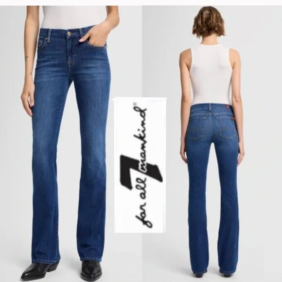 FOR ALL 7 MANKIND BOOTCUT JEANS Size 28 - Picture 1 of 11